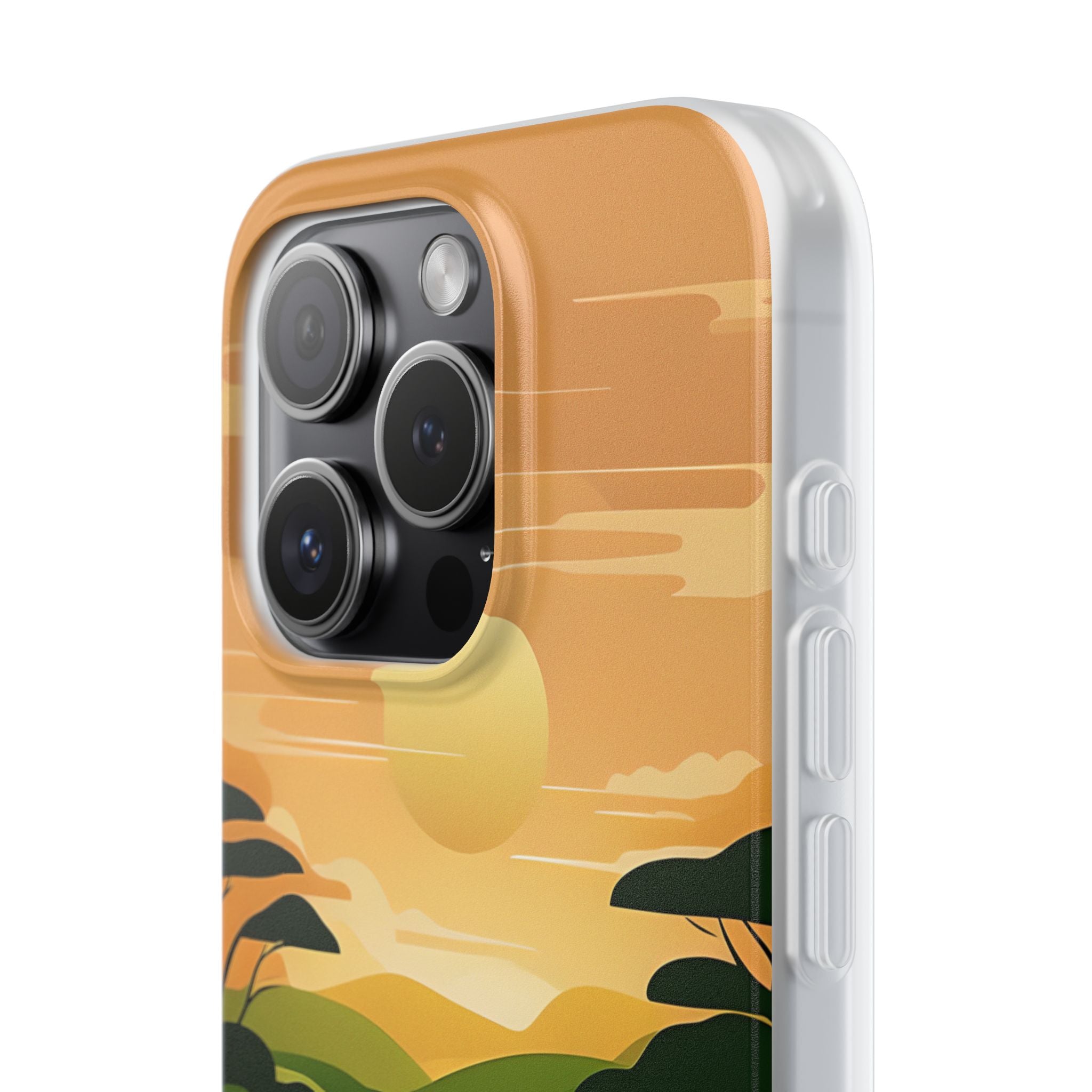 Verdant Horizon Sun · Soft Phone Case for iPhone