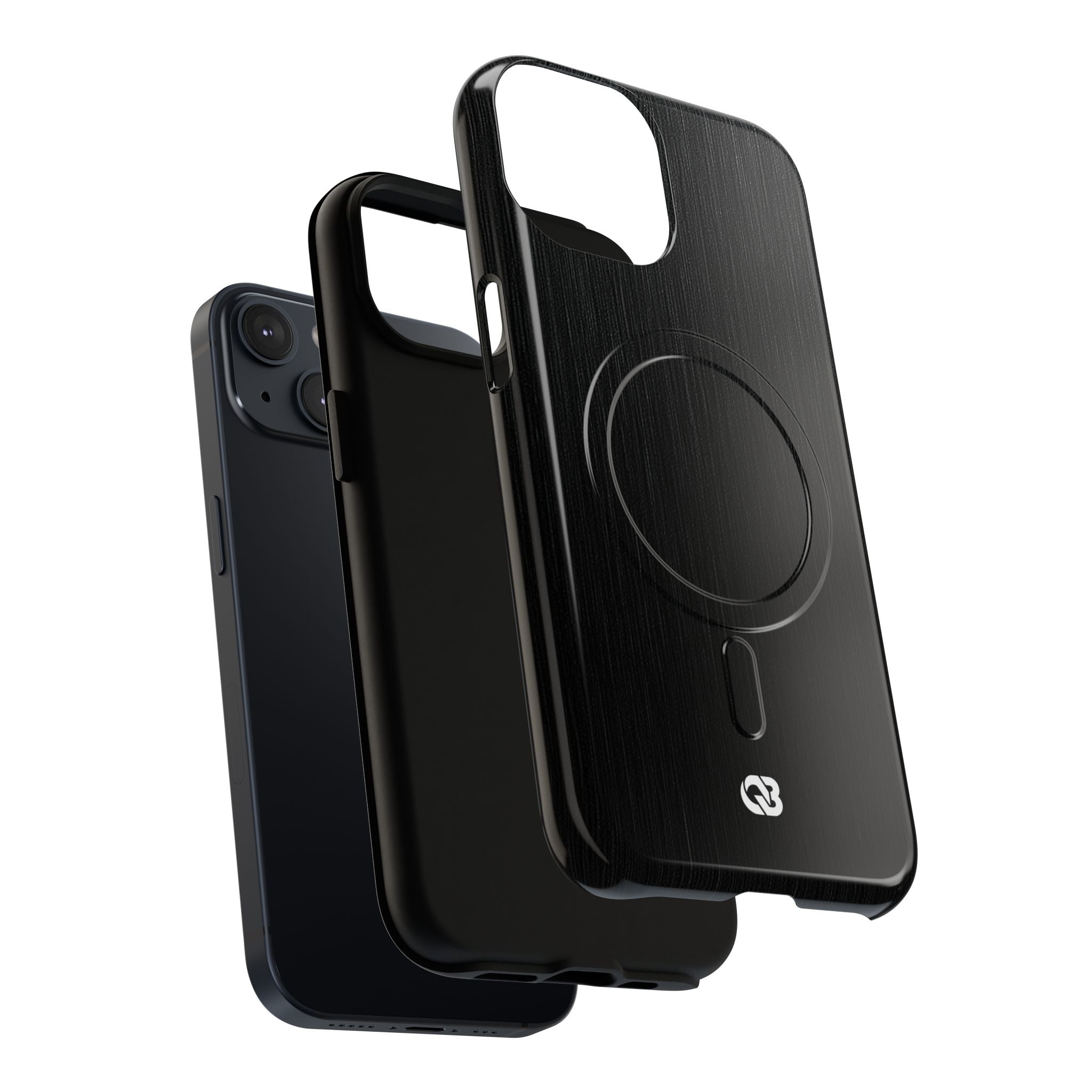 Black Tough 2.0 Magsafe Phone Case for iPhone - Brushed Obsidian Slate