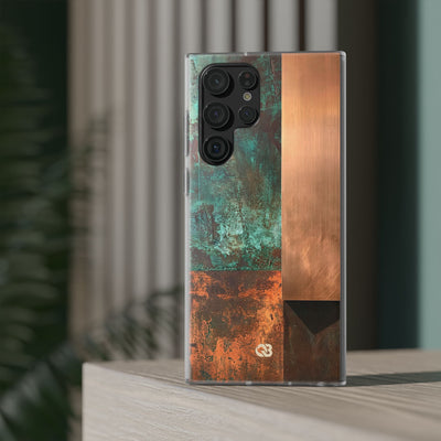 Teal Lite Phone Case for Samsung - Verdigris Copper Slab