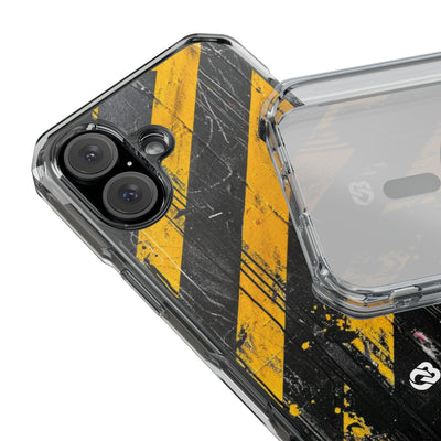 Urban Hazard Decay · Clear Impact Magnetic Phone Case for iPhone · Black