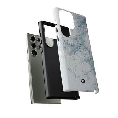 Blue Tough Phone Case for Samsung - Glacial Neural Web