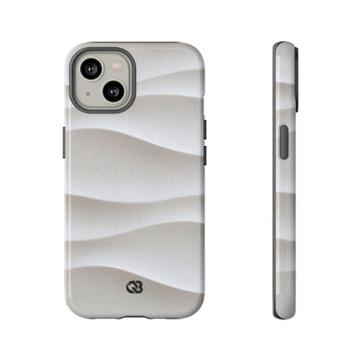 Sculpted Dune Relief · Tough Phone Case for iPhone · White