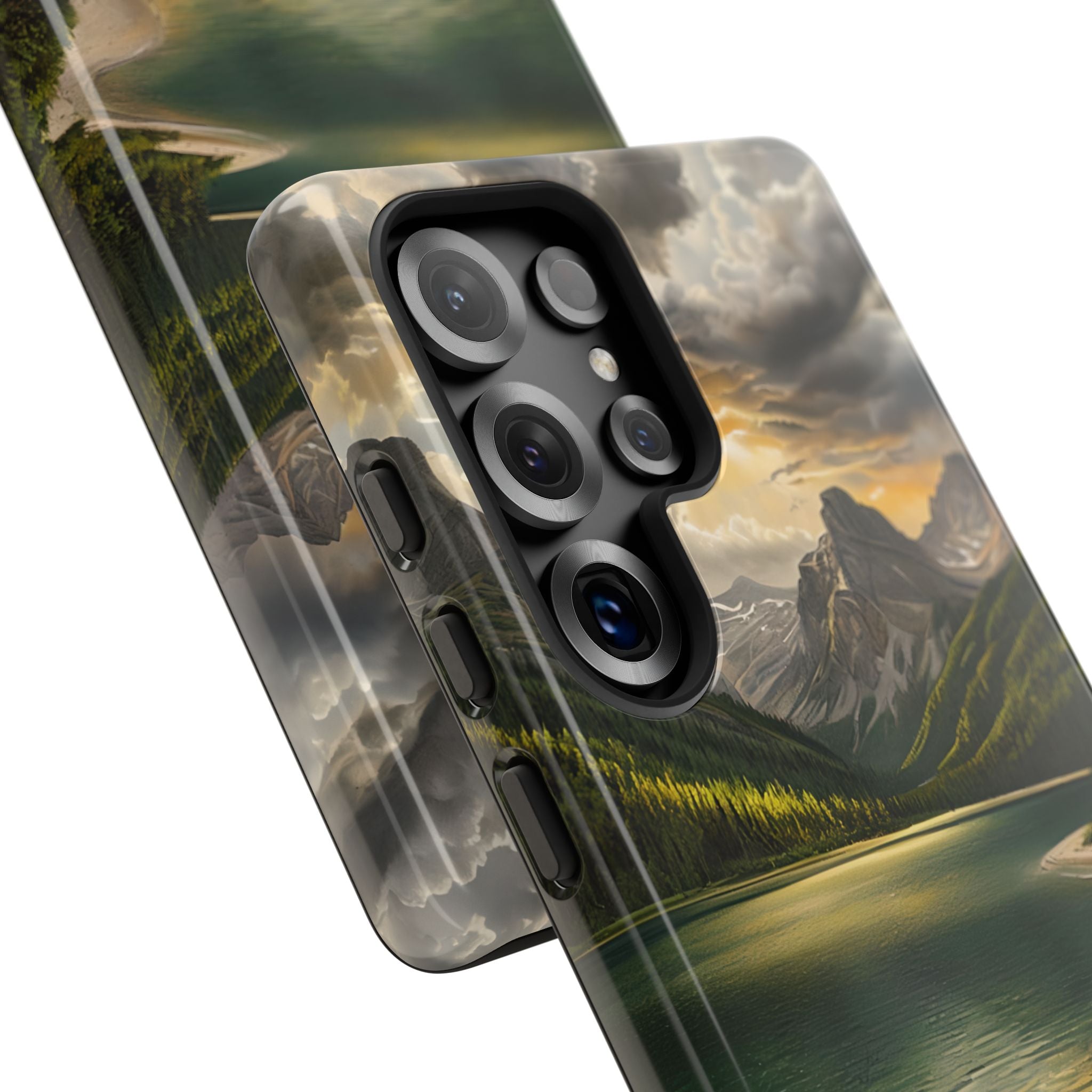 Gilded Mountain Lake · Tough etui na telefon dla Samsung