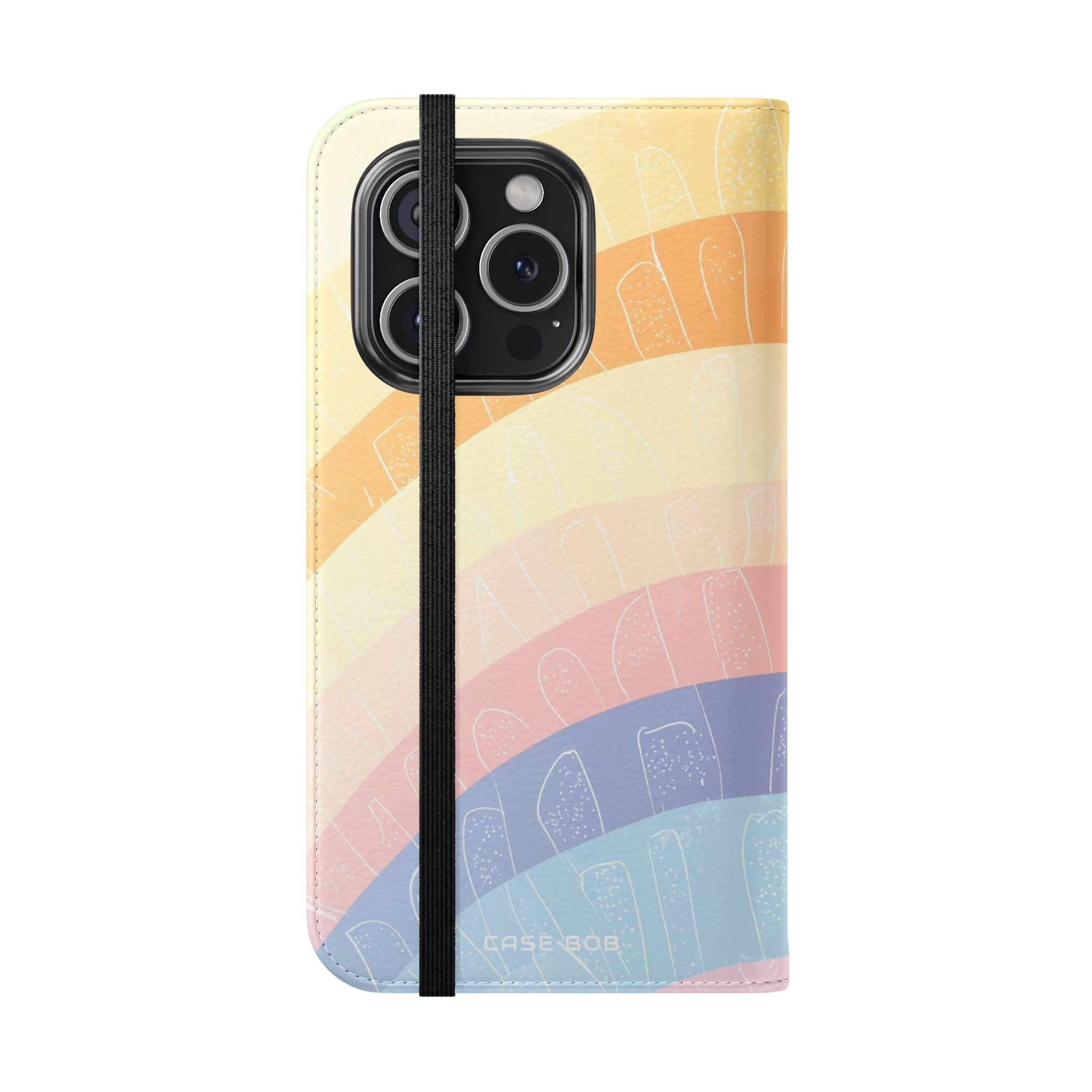 Pastel Rainbow Glow - iPhone 15 Pro Case - Wallet