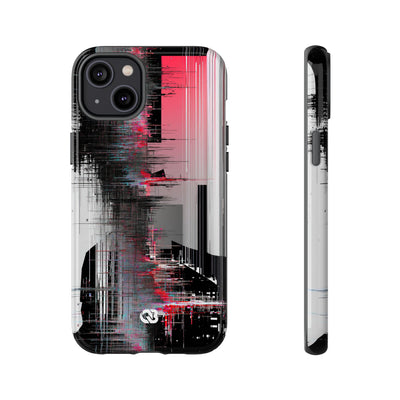 Black Tough Phone Case for iPhone - Crimson Data Leak