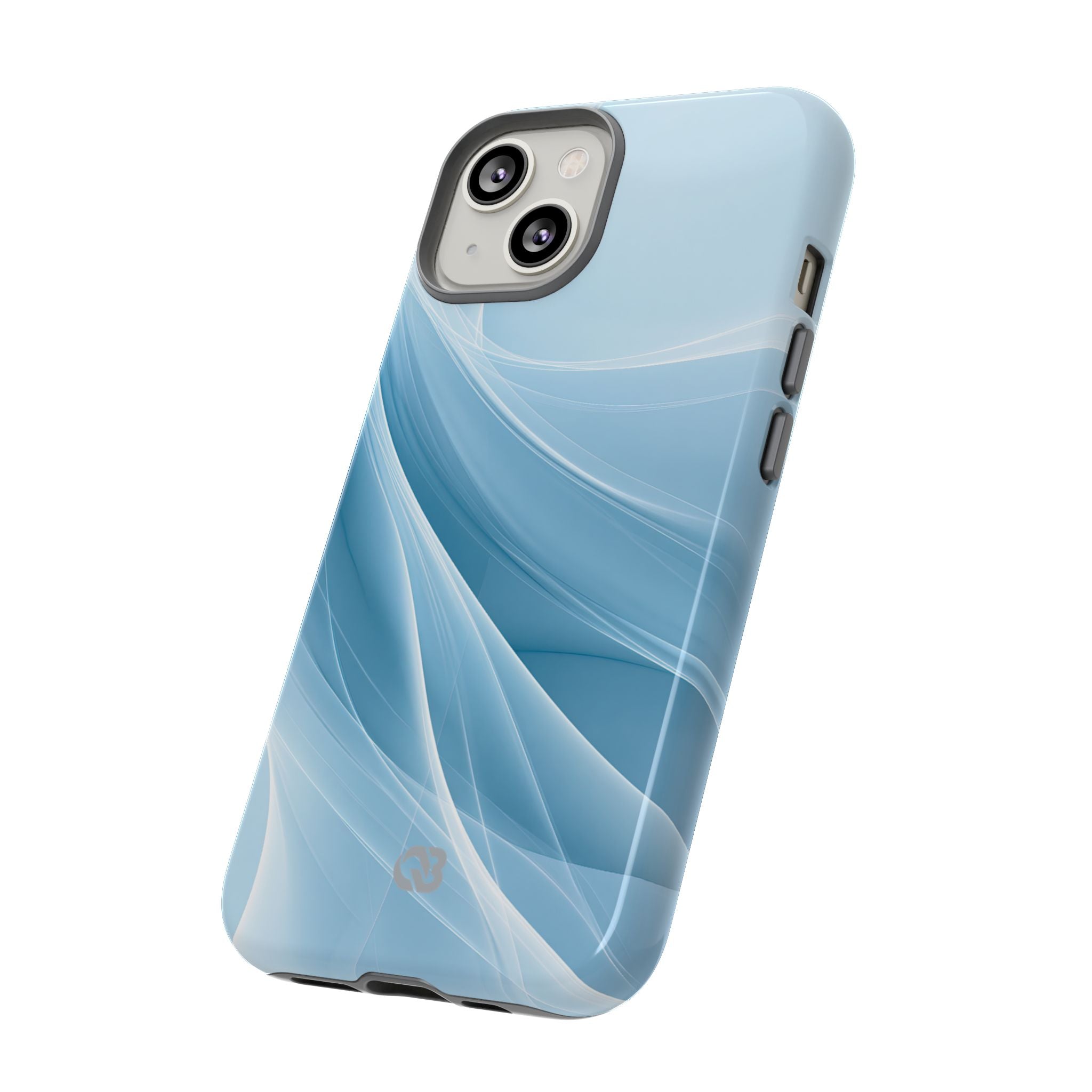 Blue Tough Phone Case for iPhone - Arctic Silk Drift