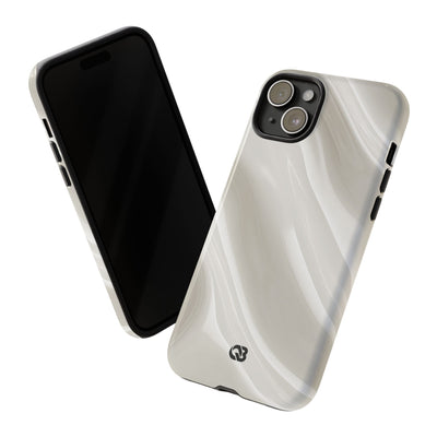 Liquid Enamel Fold · Tough Phone Case for iPhone · White