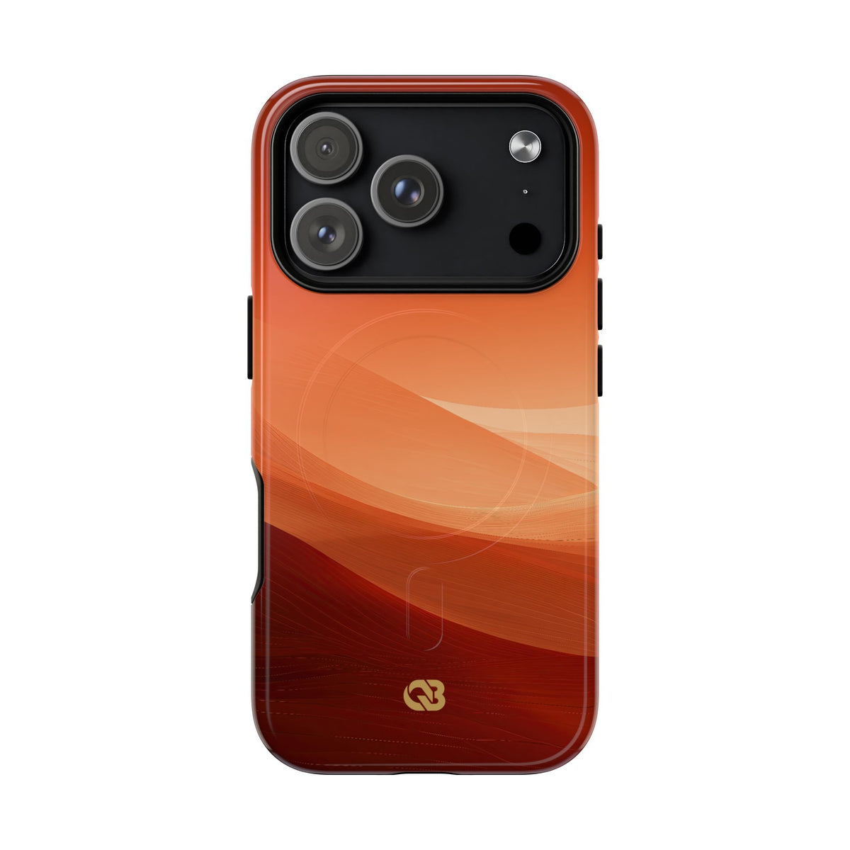 Orange Tough 2.0 Magnetic Phone Case for iPhone - Crimson Dune Gradient