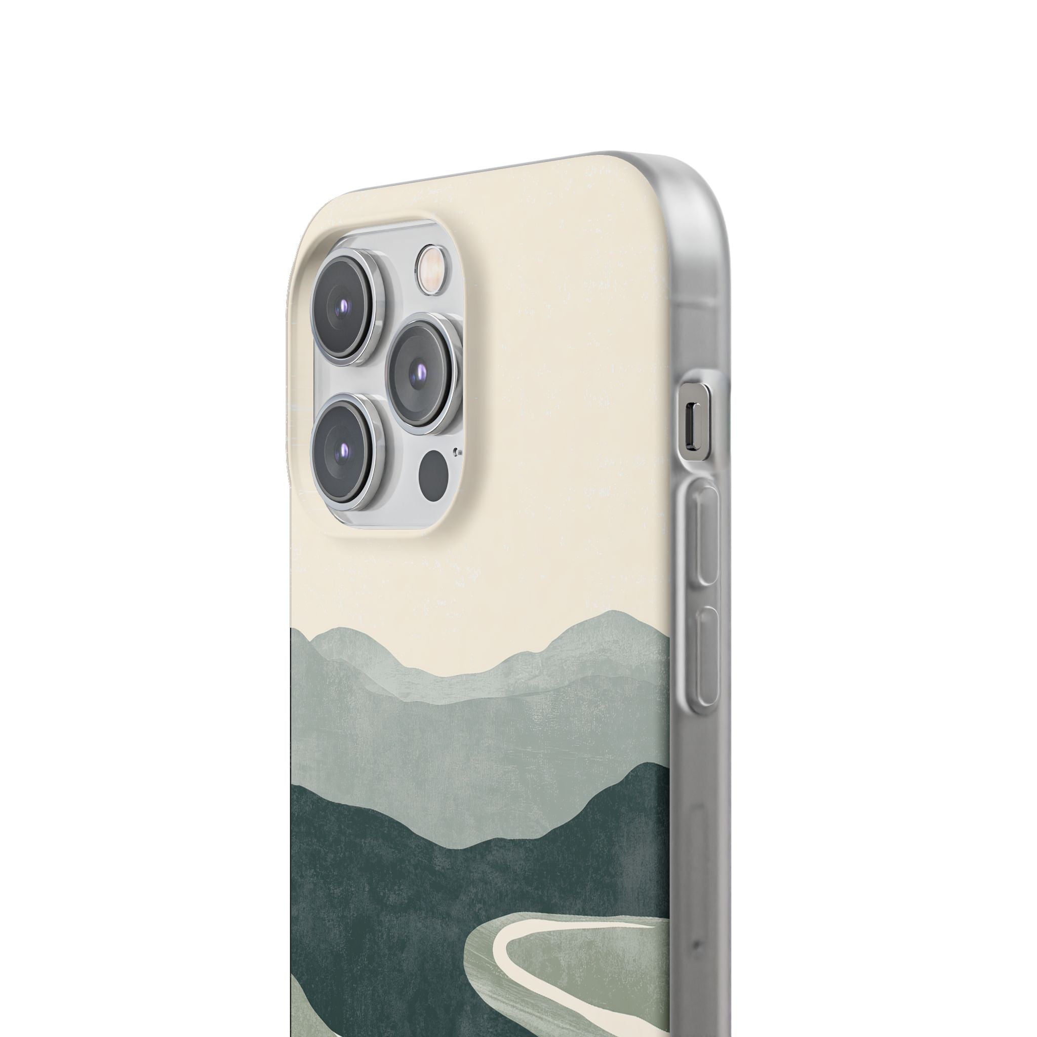 Green Lite Phone Case for iPhone - Misty Sage Valley