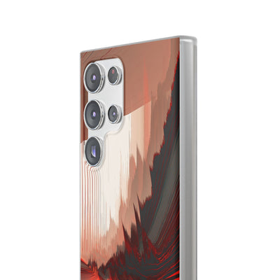 Red Lite Phone Case for Samsung - Crimson Pulse Horizon