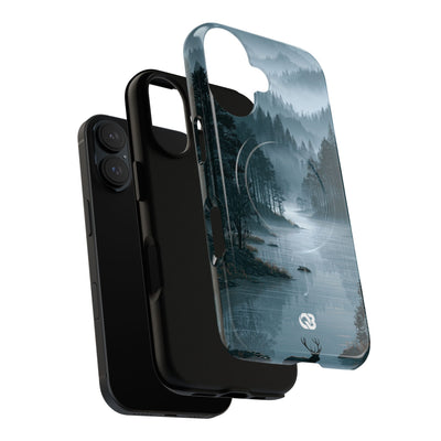 Silent Nordic Fjord · Tough 2.0 Magnetic Phone Case for iPhone · Blue