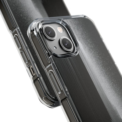 Black Impact MagSafe Phone Case for iPhone - Brutalist Pixel Monolith