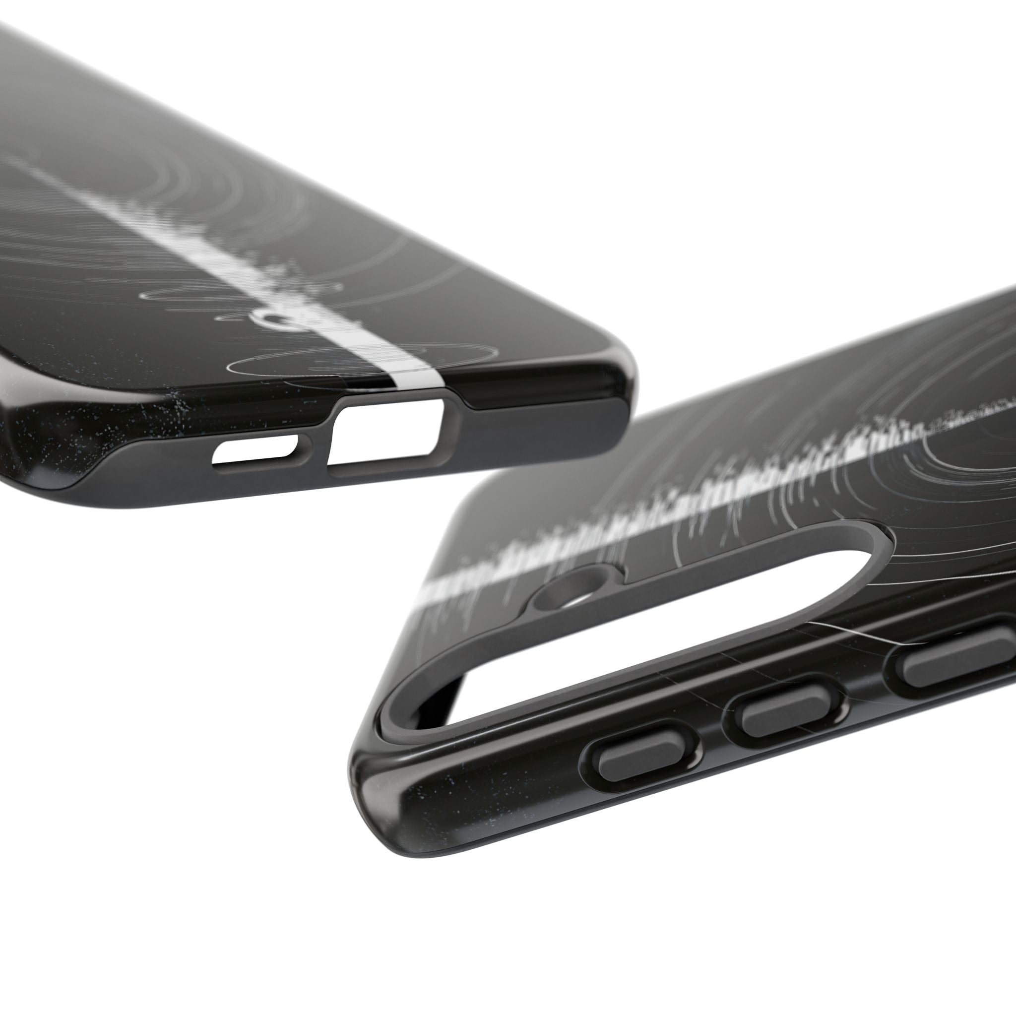 Black Tough Phone Case for Samsung - Obsidian Orbital Signal