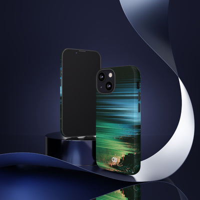 Digital Shoreline Drift · Tough Phone Case for iPhone · Teal