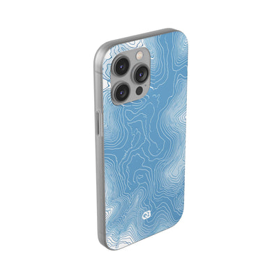 Glacial Basin Topo · Lite Phone Case for iPhone ·  Blue