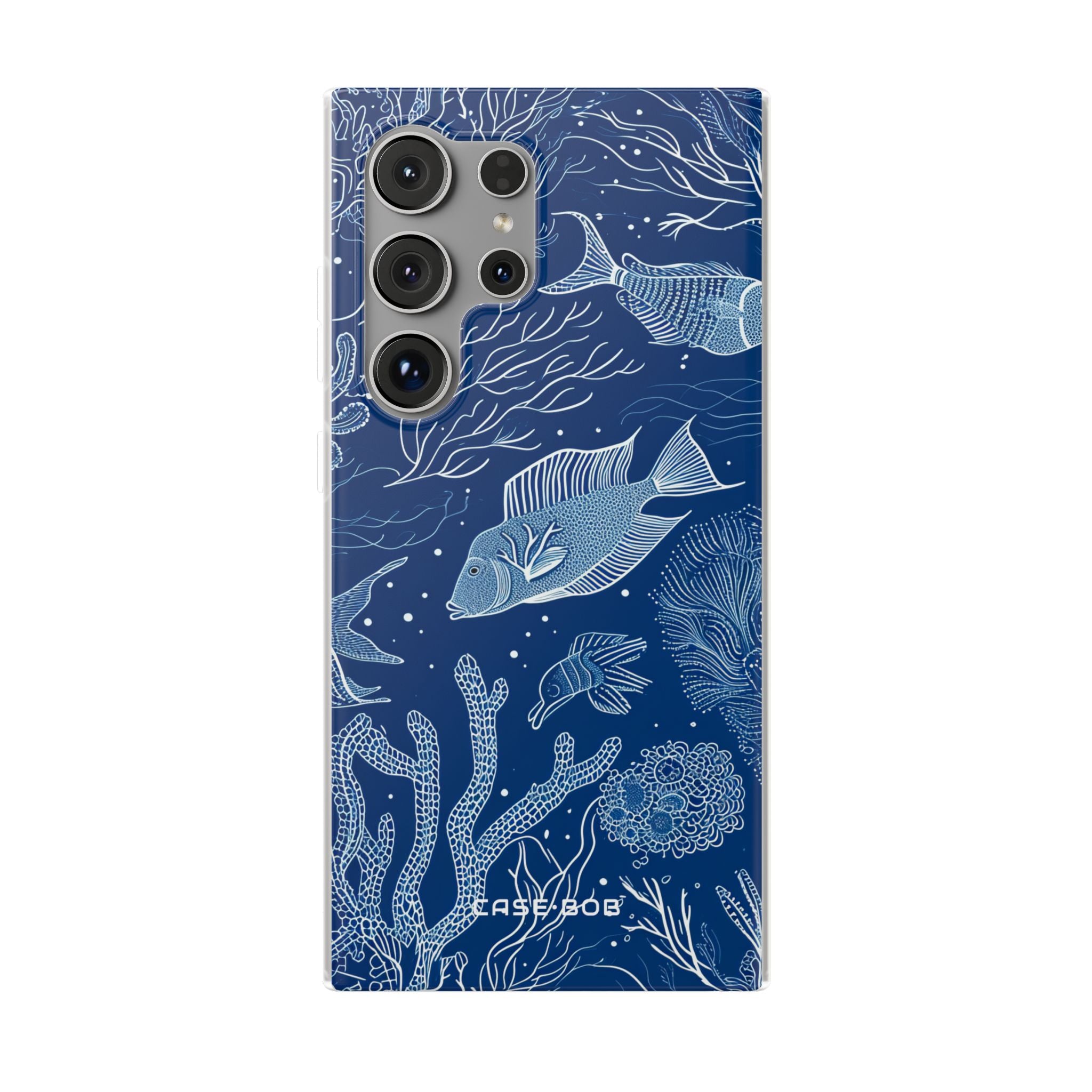 Navy Scale Reef Samsung S24 Ultra Case - Soft