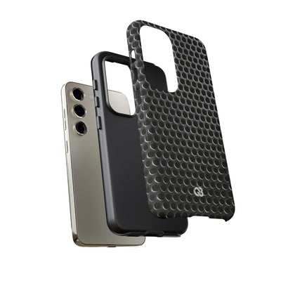 Brushed Perforated Steel · Tough Phone Case for Samsung · Silver