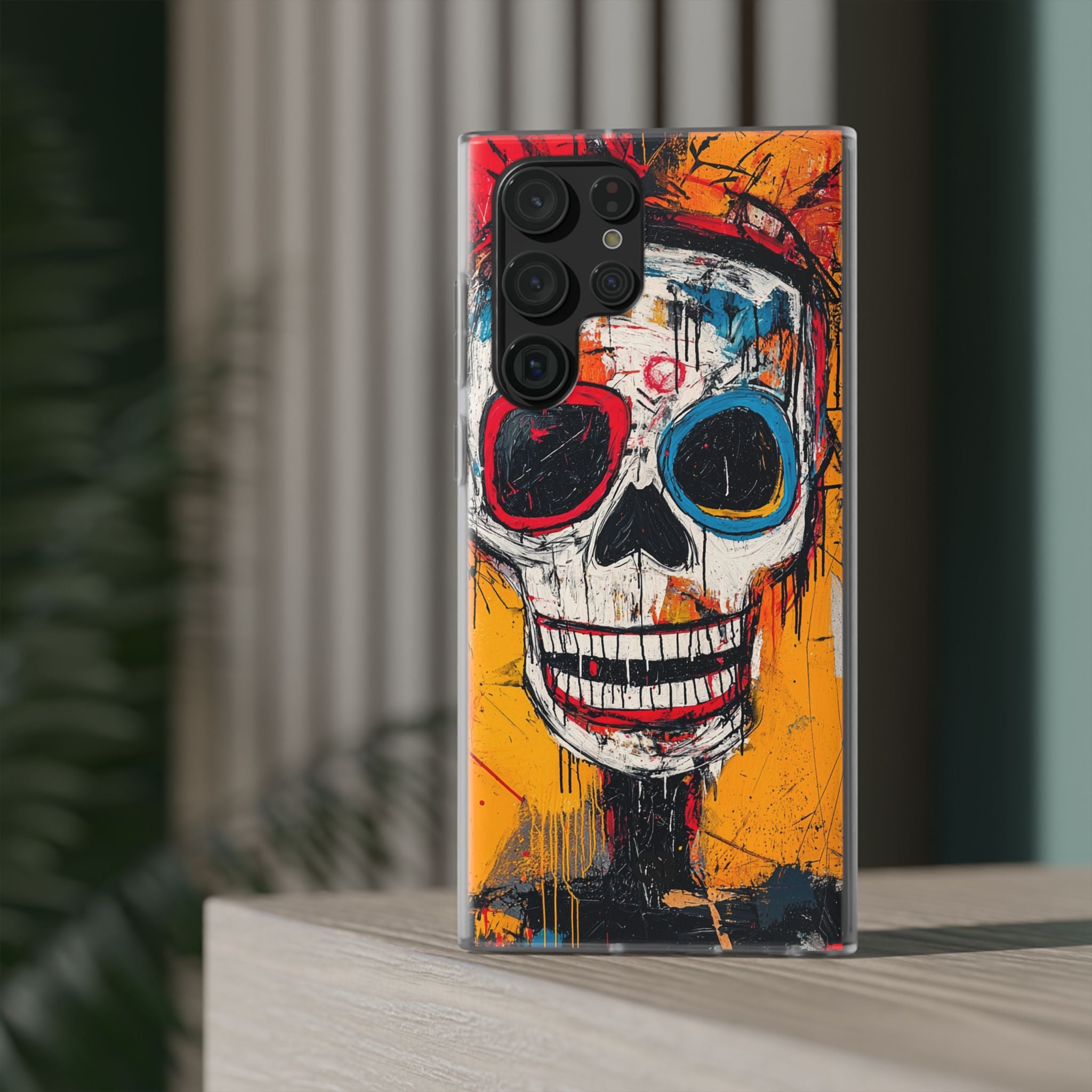 Vivid Graffiti Skull · Soft Coque de téléphone pour Samsung