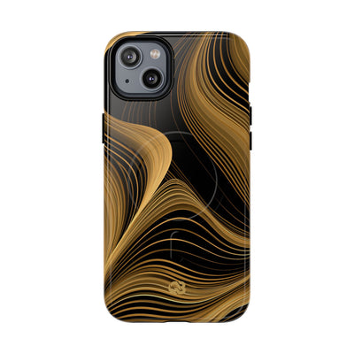 Gold Tough 2.0 Magsafe Phone Case for iPhone - Molten Copper Strands