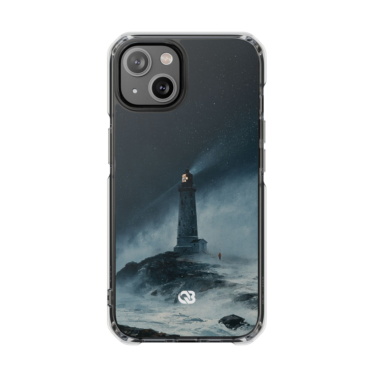 Nordic Coastal Beacon · Clear Impact Magnetic Phone Case for iPhone · Blue