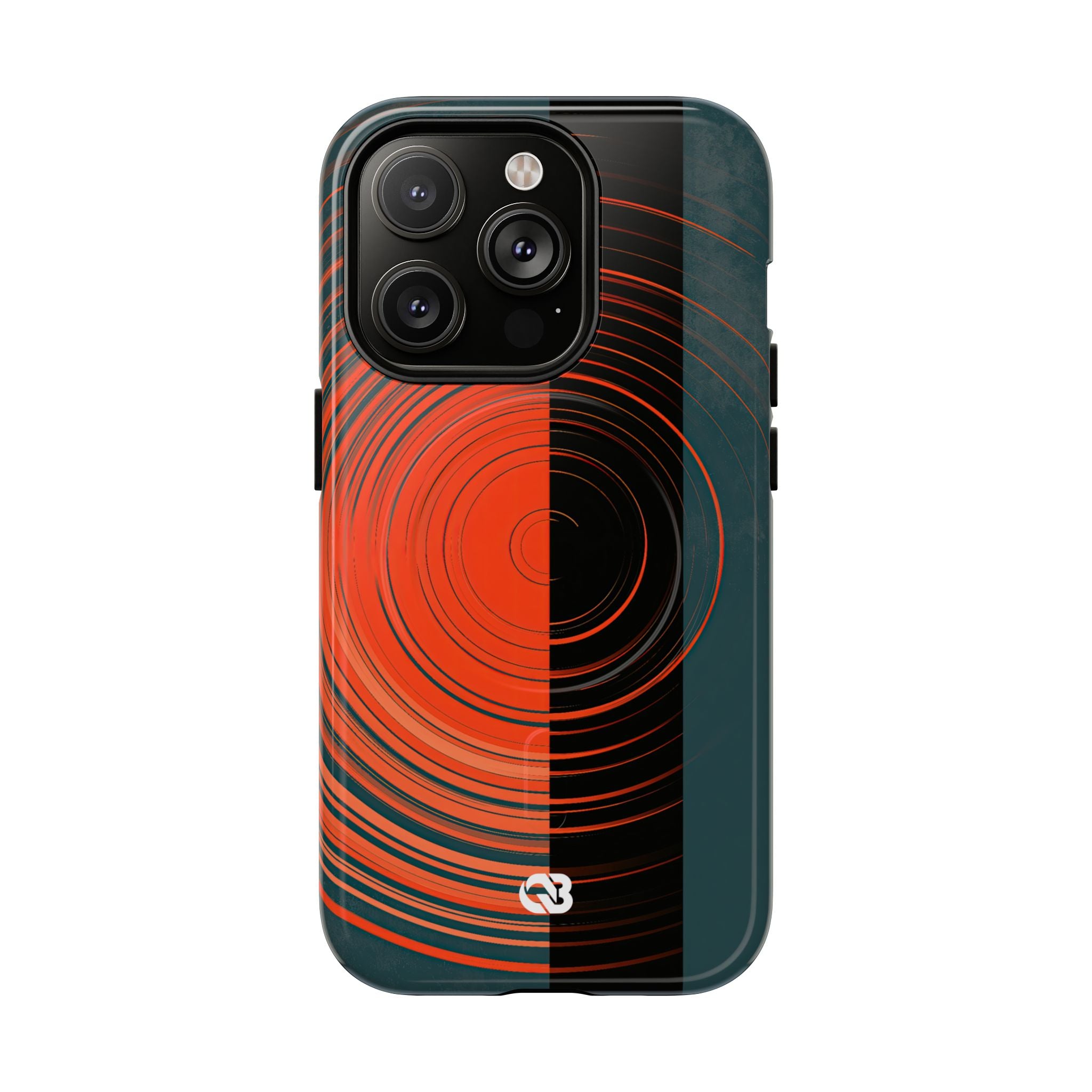 Teal Tough 2.0 Magsafe Phone Case for iPhone - Burnt Slate Radial
