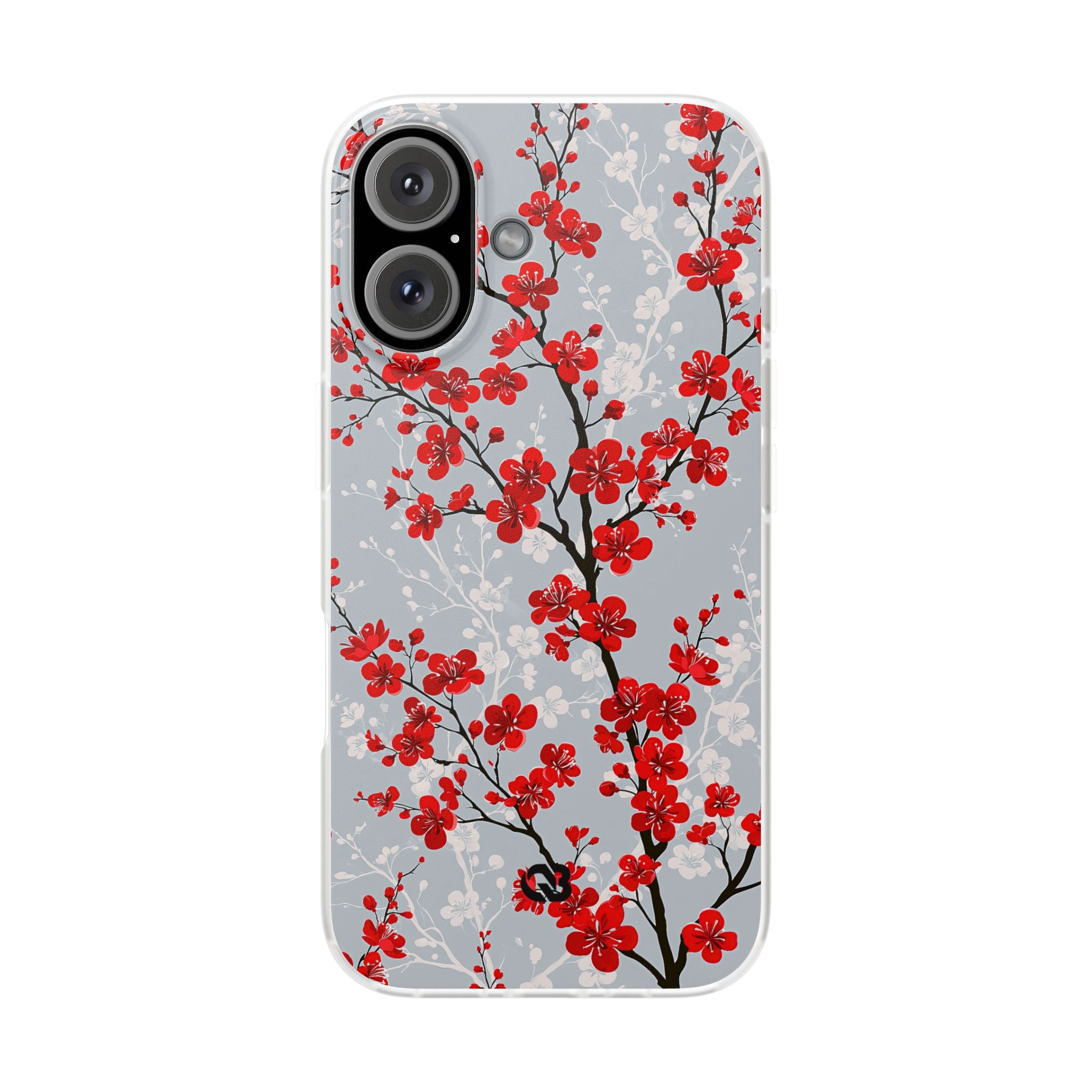 Grey Lite Phone Case for iPhone - Crimson Sakura Slate