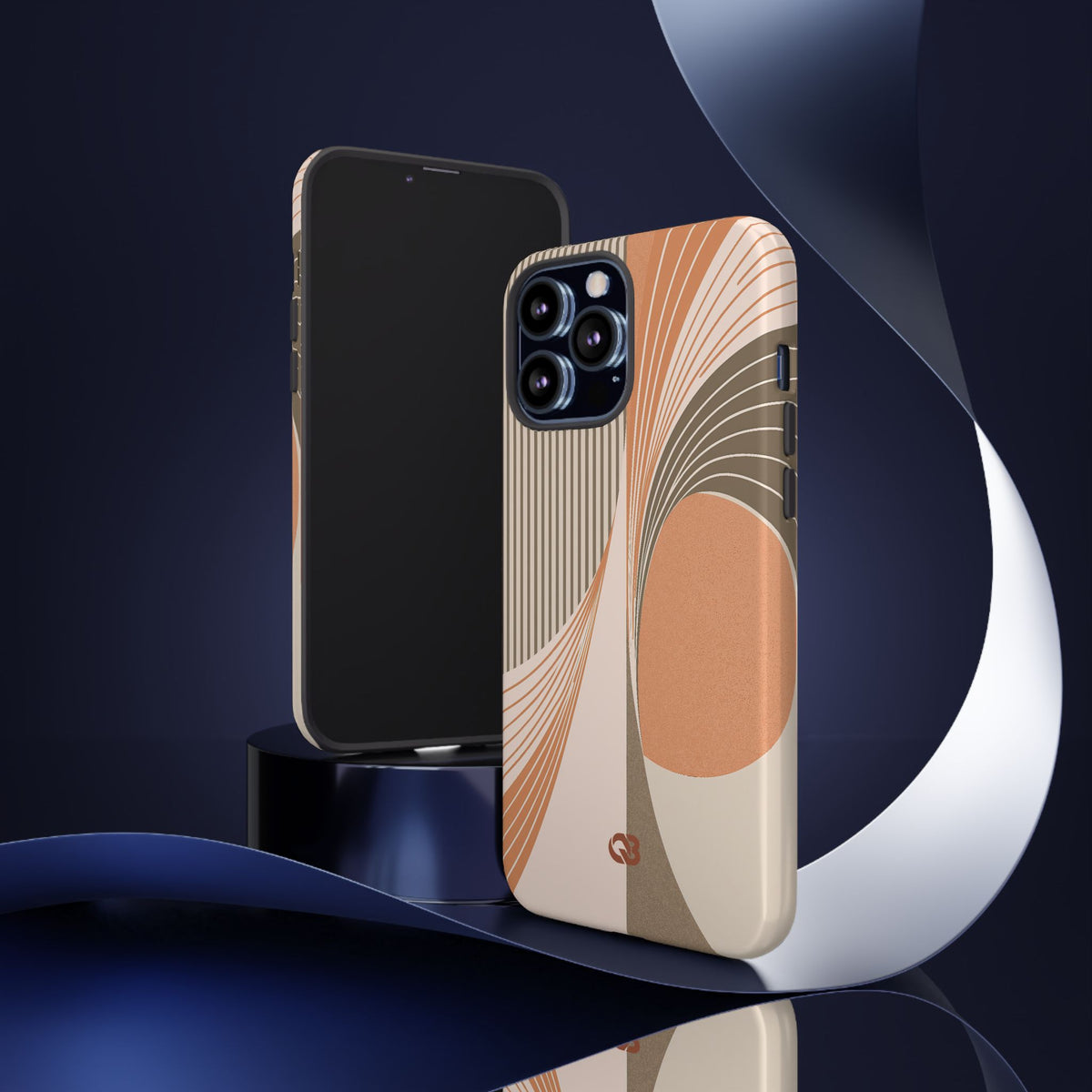 Terracotta Meridian · Tough Phone Case for iPhone · Orange