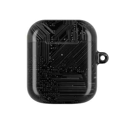 Obsidian Circuitry · Hard Case for AirPods & AirPods Pro · Black