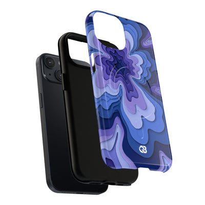 Periwinkle Strata Bloom · Tough 2.0 Magnetic Phone Case for iPhone · Purple