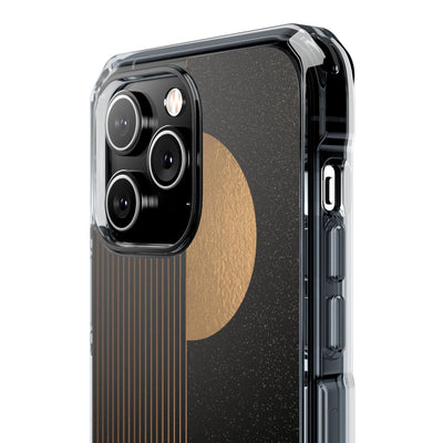 Gold Impact MagSafe Phone Case for iPhone - Gilded Obsidian Dunes