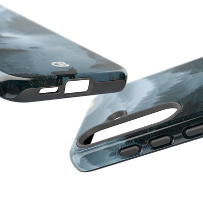 Silent Nordic Fjord · Tough Phone Case for Samsung · Blue