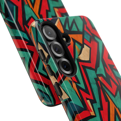 Crimson Zickzack Samsung S25 Plus Case - Tough