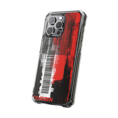 Distorted Barcode · Clear Impact Magnetic Phone Case for iPhone · Black