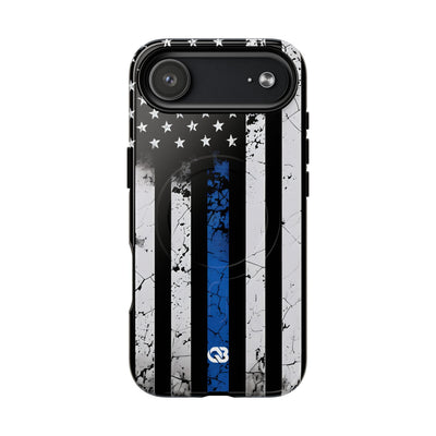 Gritty Cobalt Flag · Tough+ Phone Case for iPhone · Magsafe