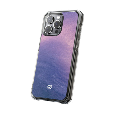 Ethereal Violet Glow · Clear Impact Magnetic Phone Case for iPhone · Purple