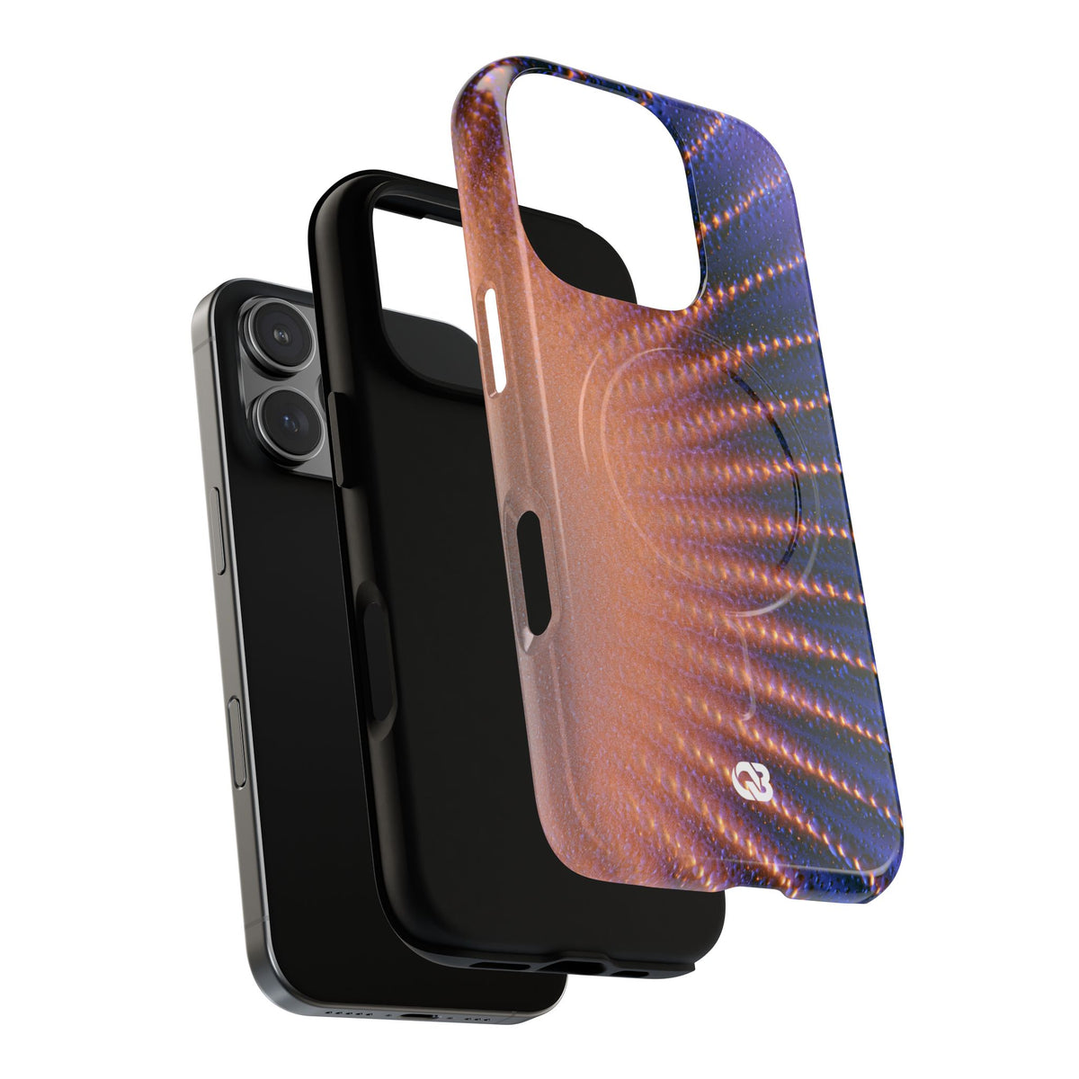 Luminous Aura Burst · Tough 2.0 Magnetic Phone Case for iPhone · Blue