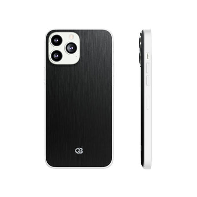 Obsidian Brushed Steel · Lite Phone Case for iPhone ·  Black