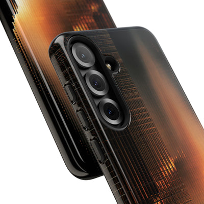 Luminous Grid · Tough Phone Case for Samsung · Black