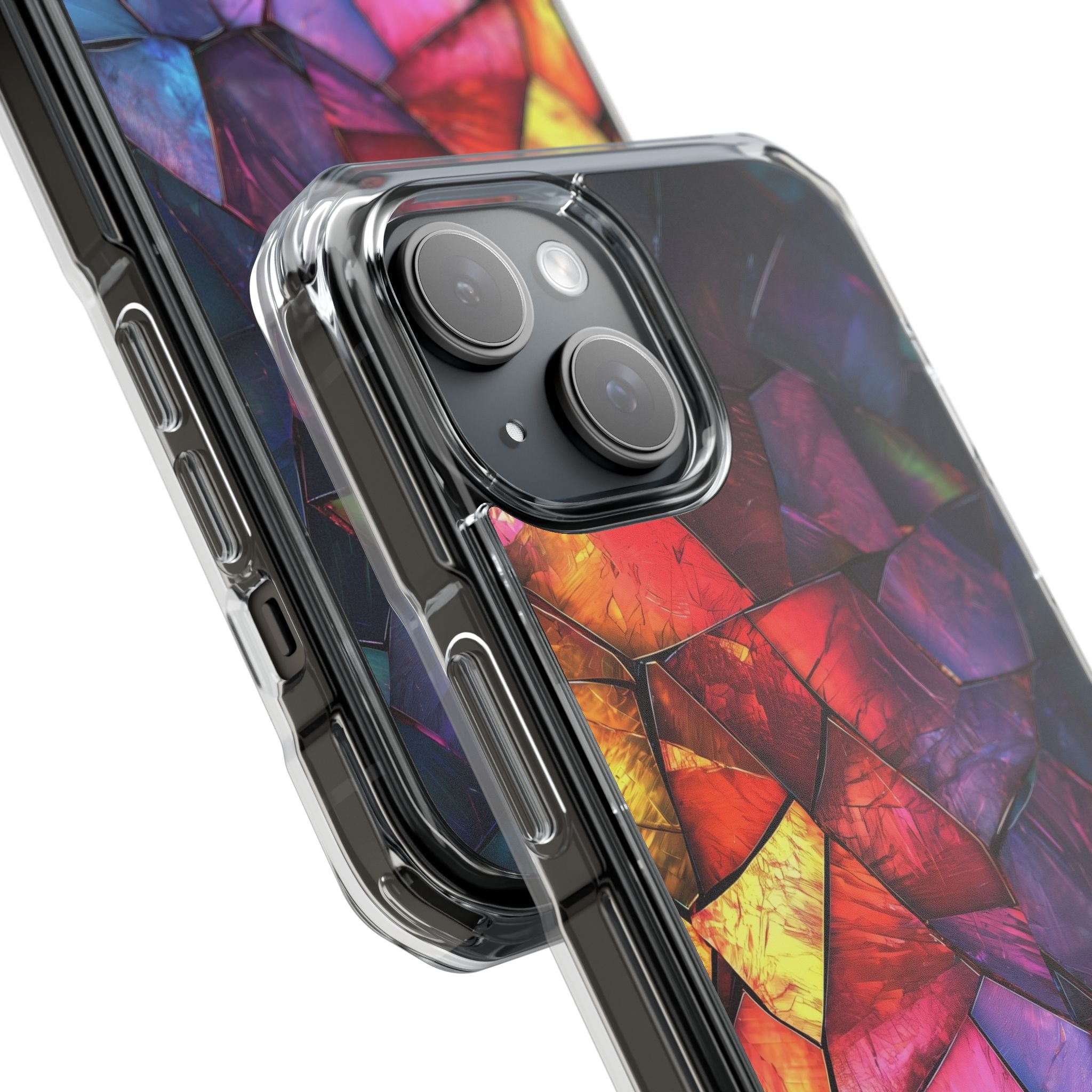 Crimson Shards iPhone 15 Case - Impact