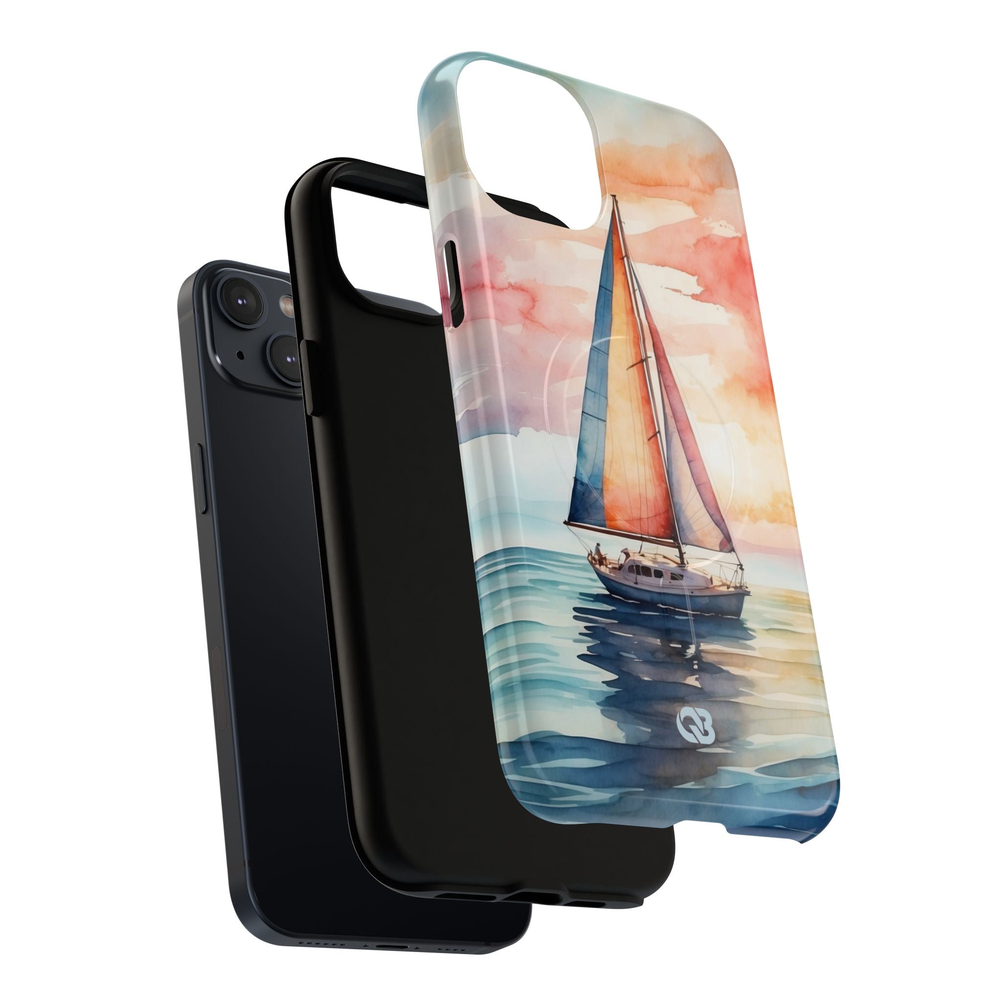 Crimson Horizon Sail · Tough+ Phone Case for iPhone · Magsafe