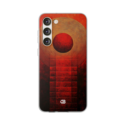 Crimson Solar Halo · Soft Phone Case for Samsung