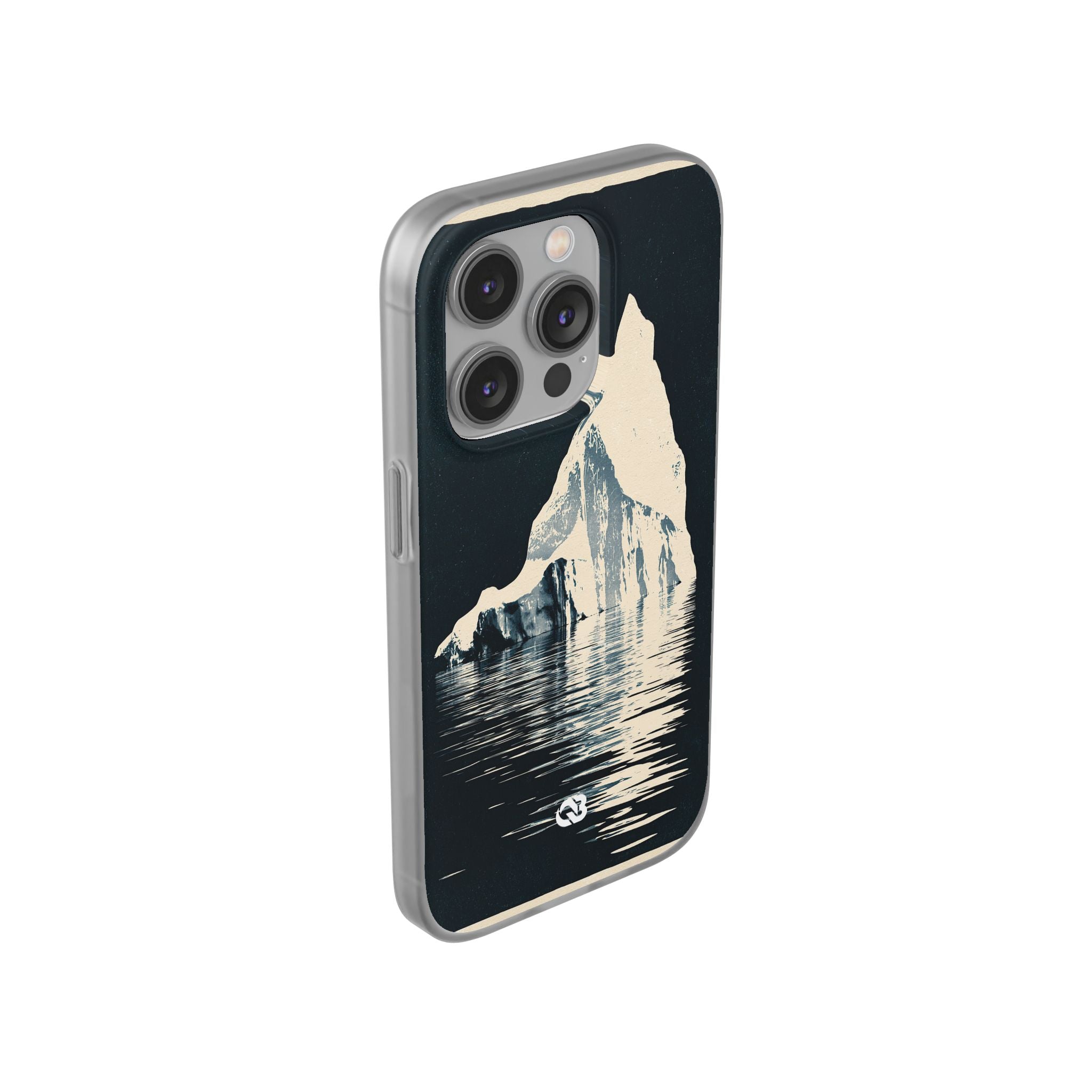 Blue Lite Phone Case for iPhone - Frozen Navy Monolith