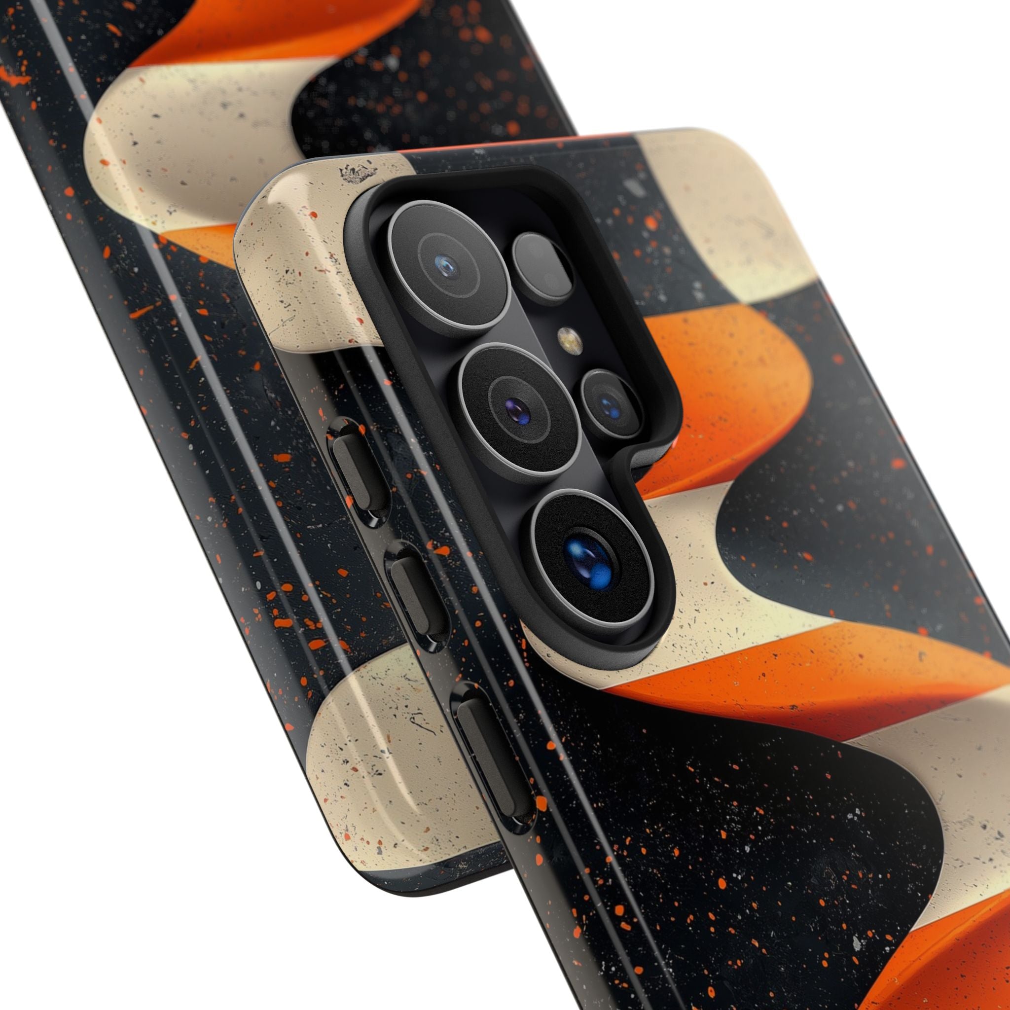 Orange Grit Twist · Tough Phone Case for Samsung