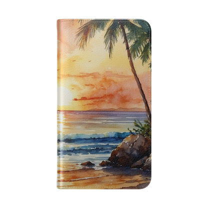 Golden Palm Sunset - Samsung S23 Case - Wallet