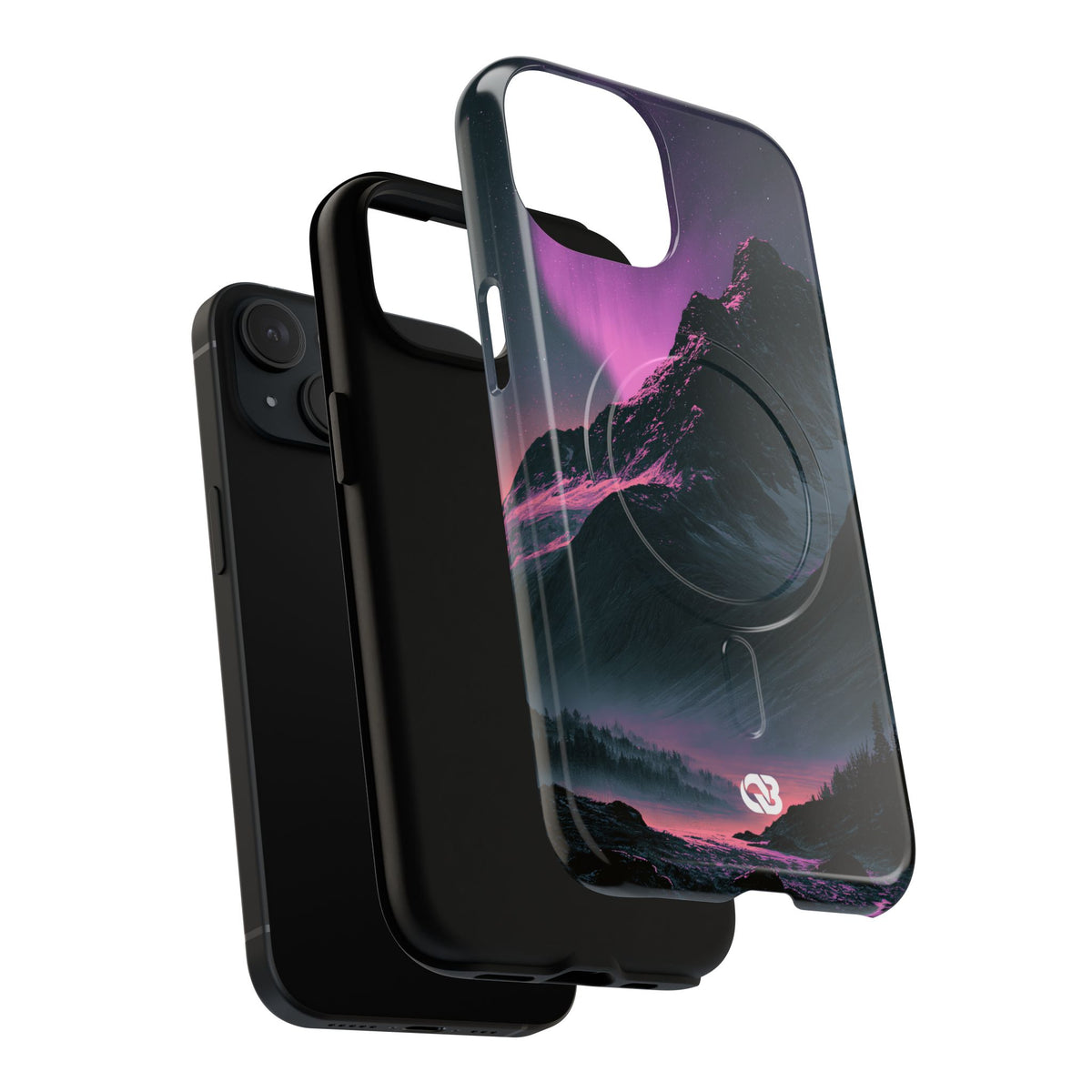 Arctic Aurora Summit · Tough 2.0 Magnetic Phone Case for iPhone · Black