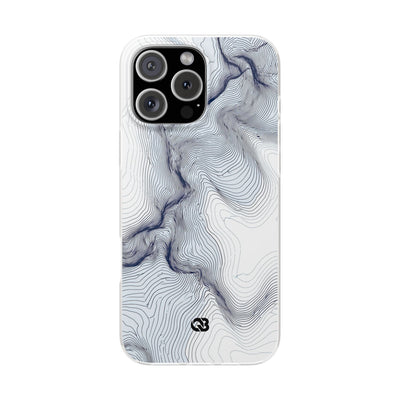 White Lite Phone Case for iPhone - Nordic Ridge Topo