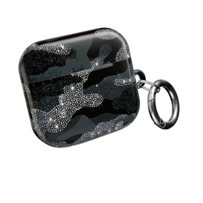 Glitter Shadow Camo · Hard Case for AirPods & AirPods Pro · Black