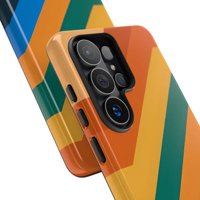 Retro Ridge Lines · Tough Phone Case for Samsung