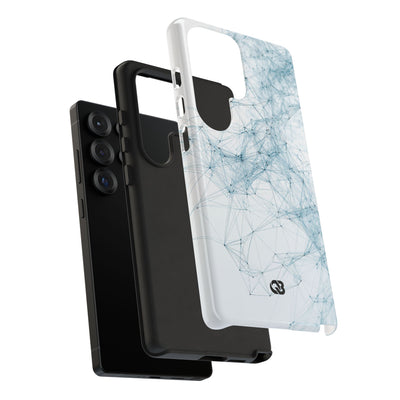 Blue Tough Phone Case for Samsung - Glacial Neural Web