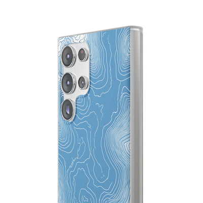 Blue Lite Phone Case for Samsung - Glacial Ridge Topo